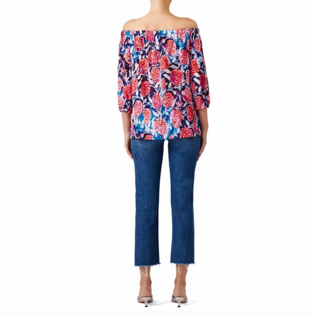 FUZZI • Watercolor Floral Top Blouse - Picture 3 of 5